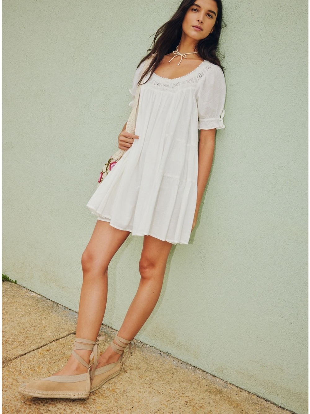 Free People - Sandy Shores Baby Doll Dress - Picture 4 of 5